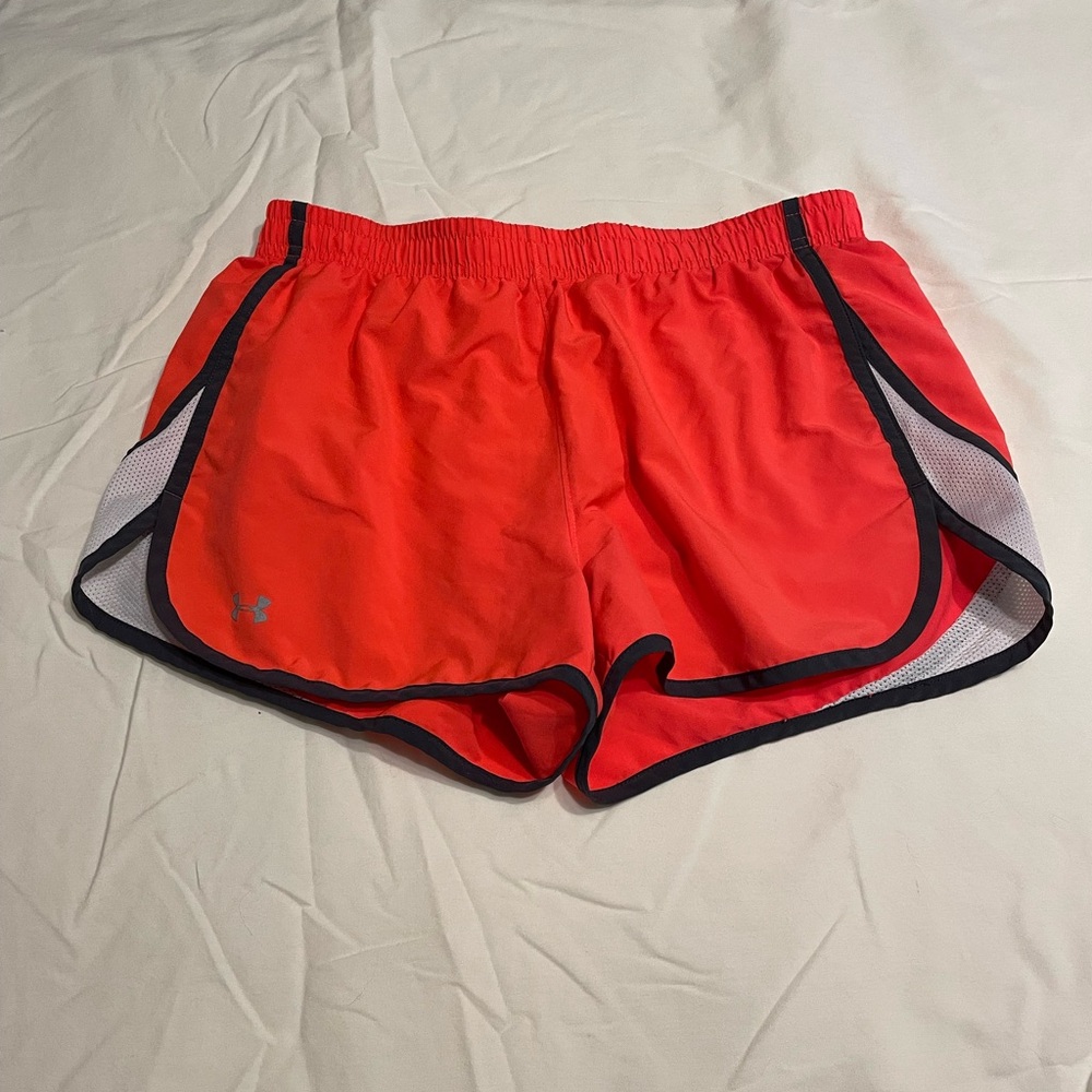 Under Armour Women's Vibrant Coral Athletic Shorts